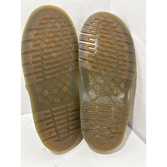 Dr Martens Jorge II Tumbled Nubuck Savannah Tan Leather M 10 Slingback Mules NWO